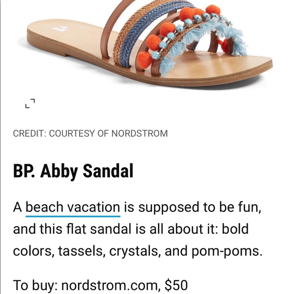 George Slip on Beach Sandals BP Abby Look alike Size 7.5 - Picture 7 of 7